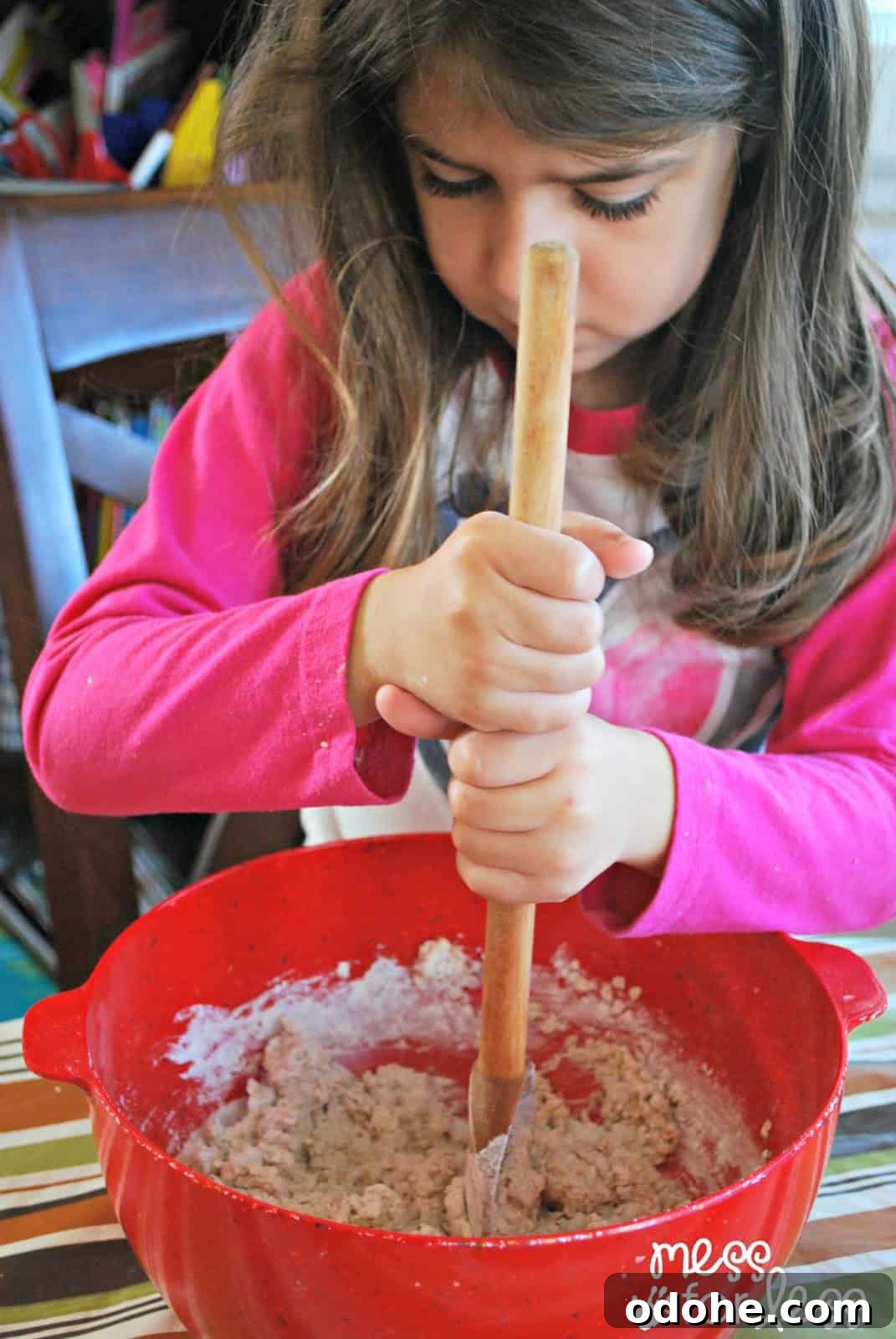 kids making playdough