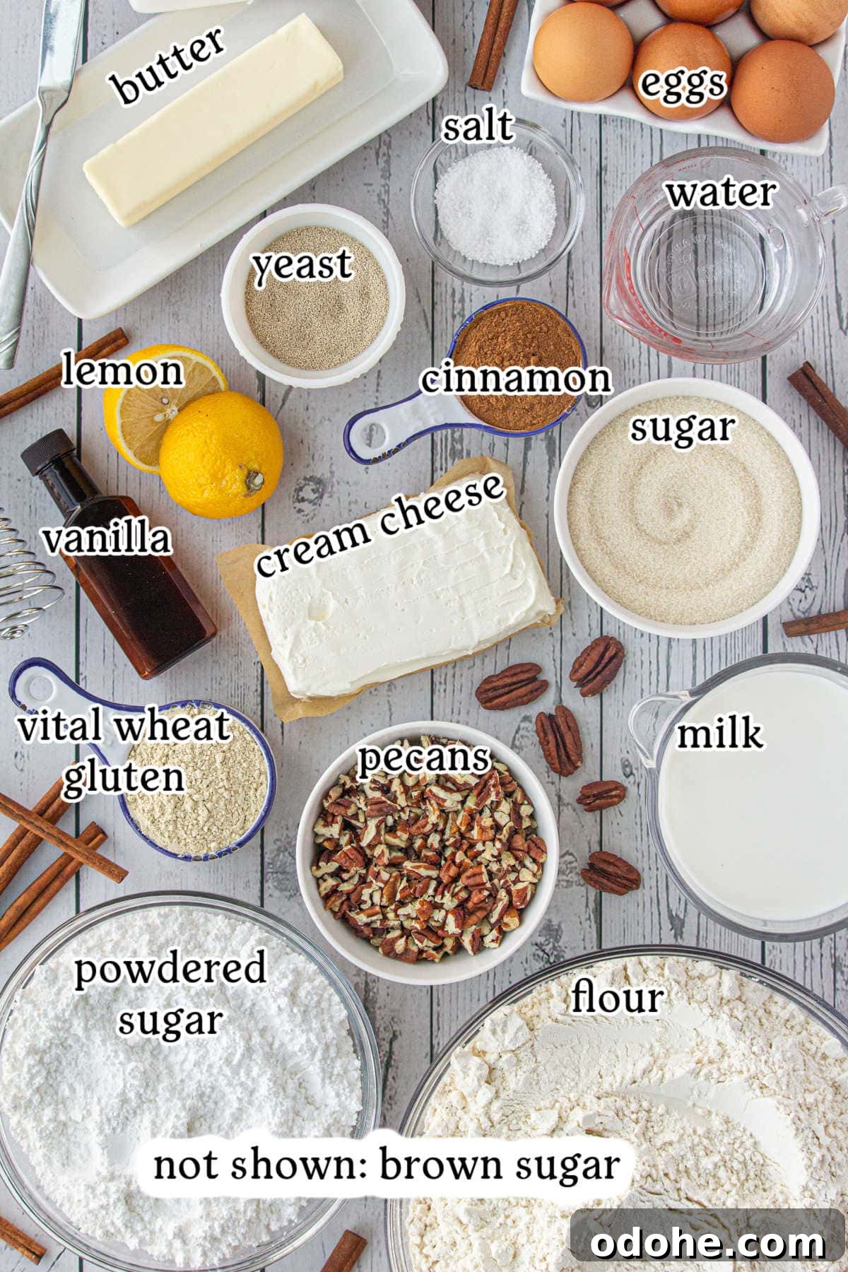 Giant Texas-Style Cinnamon Rolls: Soft, Gooey, Oversized Treat 3 Ingredients for Texas Cinnamon Rolls.