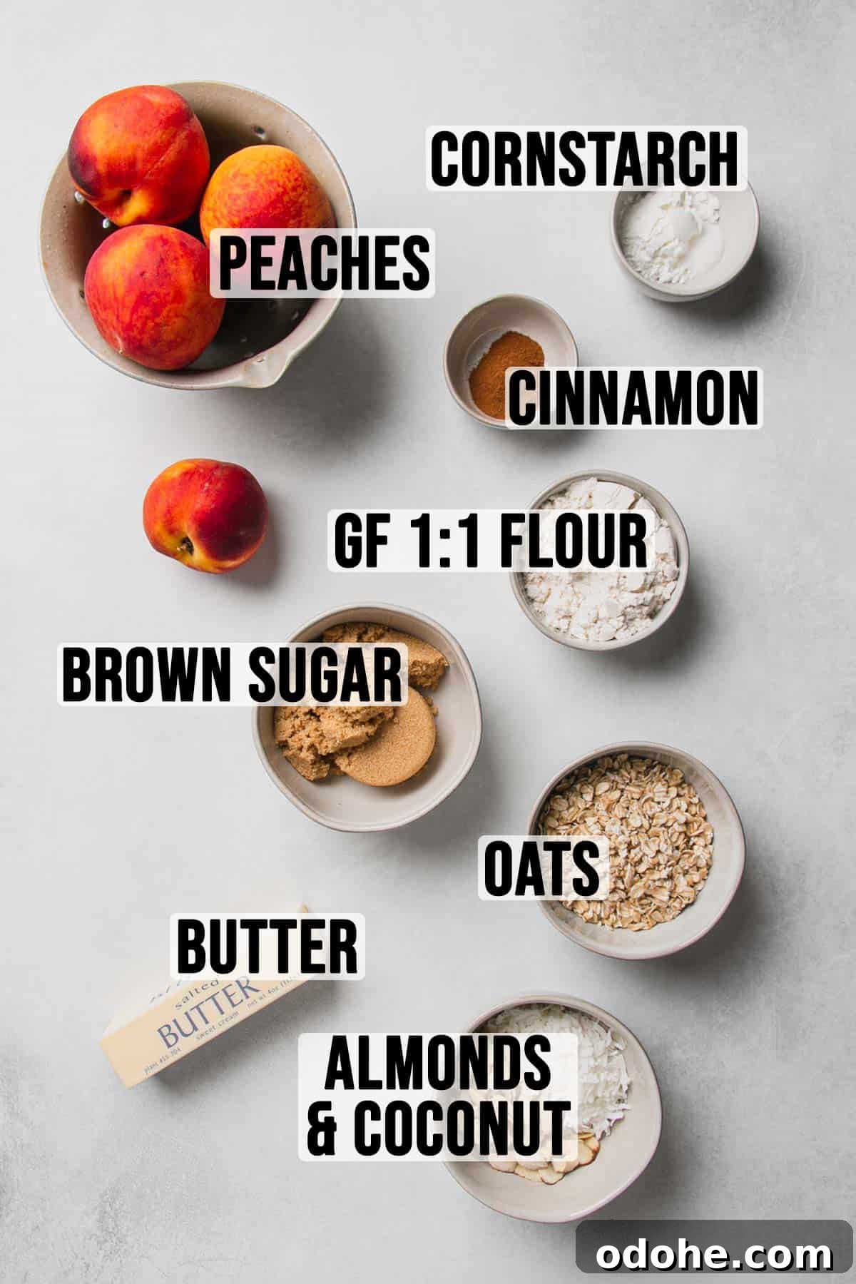 Gluten-Free Peach Crisp with Oats & Almonds — Simple Summer Dessert 3 img 3002 2