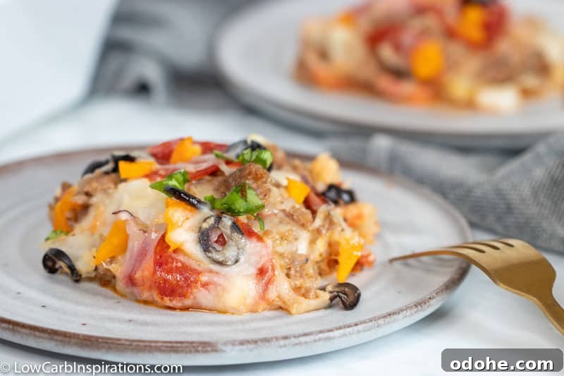 Low-Carb Meat-Lovers Pizza Casserole Recipe 14 Low Carb Meat Lovers Pizza Casserole