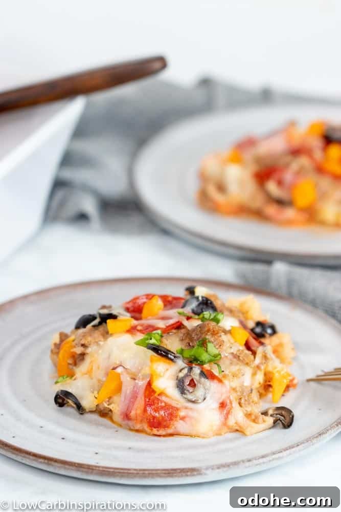 Low-Carb Meat-Lovers Pizza Casserole Recipe 15 Low Carb Meat Lovers Pizza Casserole