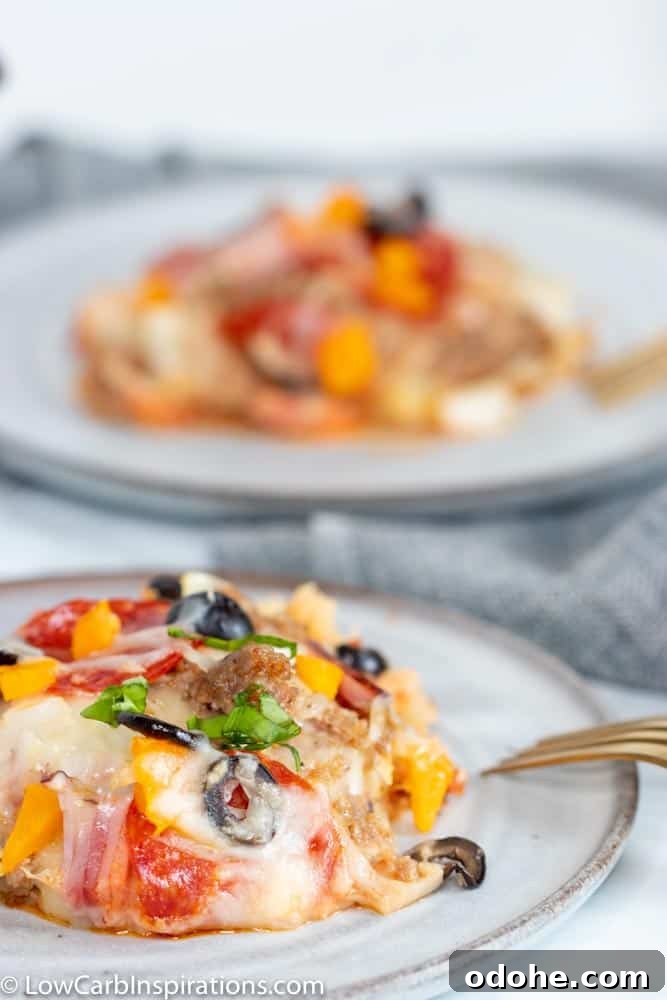Low-Carb Meat-Lovers Pizza Casserole Recipe 17 Low Carb Meat Lovers Pizza Casserole