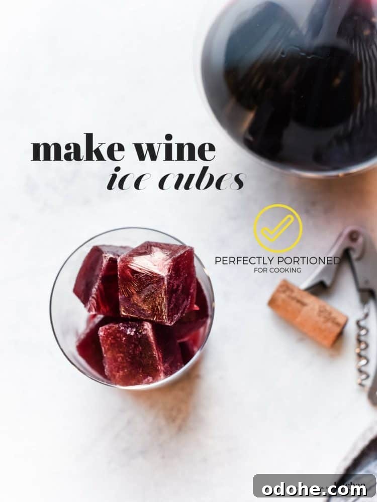 Save Leftover Wine with Wine Ice Cubes: One Quick Tip 4 Have an unfinished bottle of wine? Learn how to use leftover wine with One Quick Tip by making wine ice cubes!