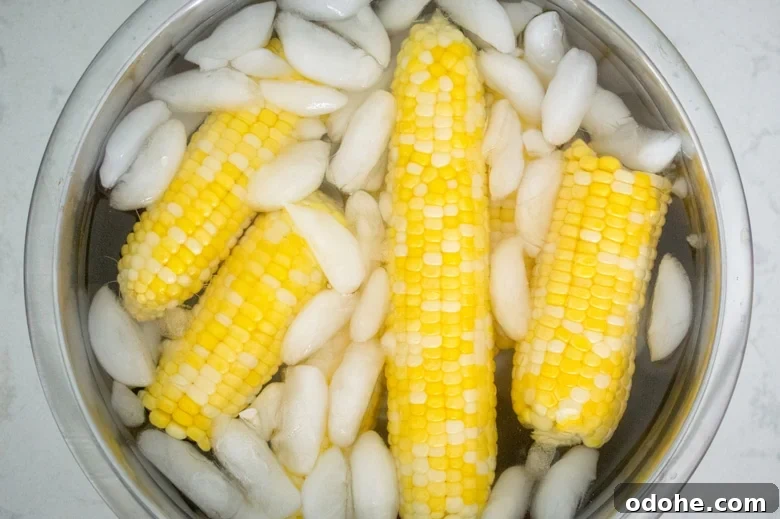 Three ways to freeze corn
