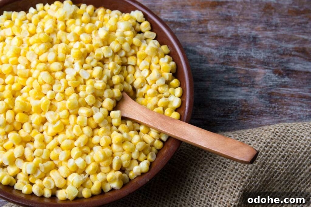 Corn Kernels in a bowl