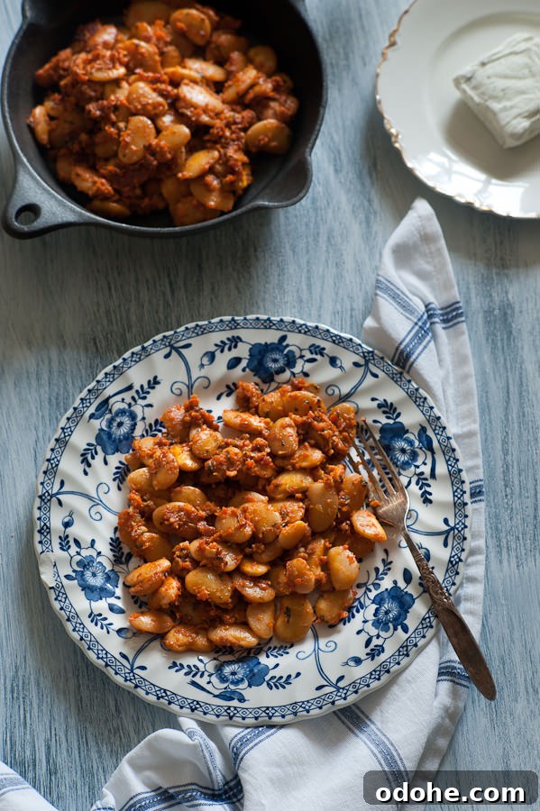 Greek-Style Baked Beans with Feta and Olive Oil 3 Greek style baked beans