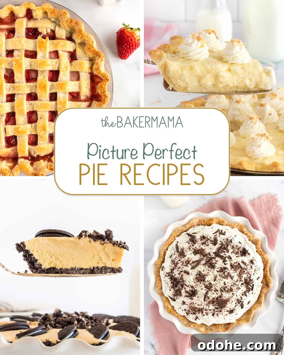 Creamy Pumpkin Pie Recipe: Classic Autumn Dessert Guide 15 Strawberry pie, Coconut Cream Pie, Chocolate Peanut Butter Ice Cream Pie and Chocolate Cream Pie.