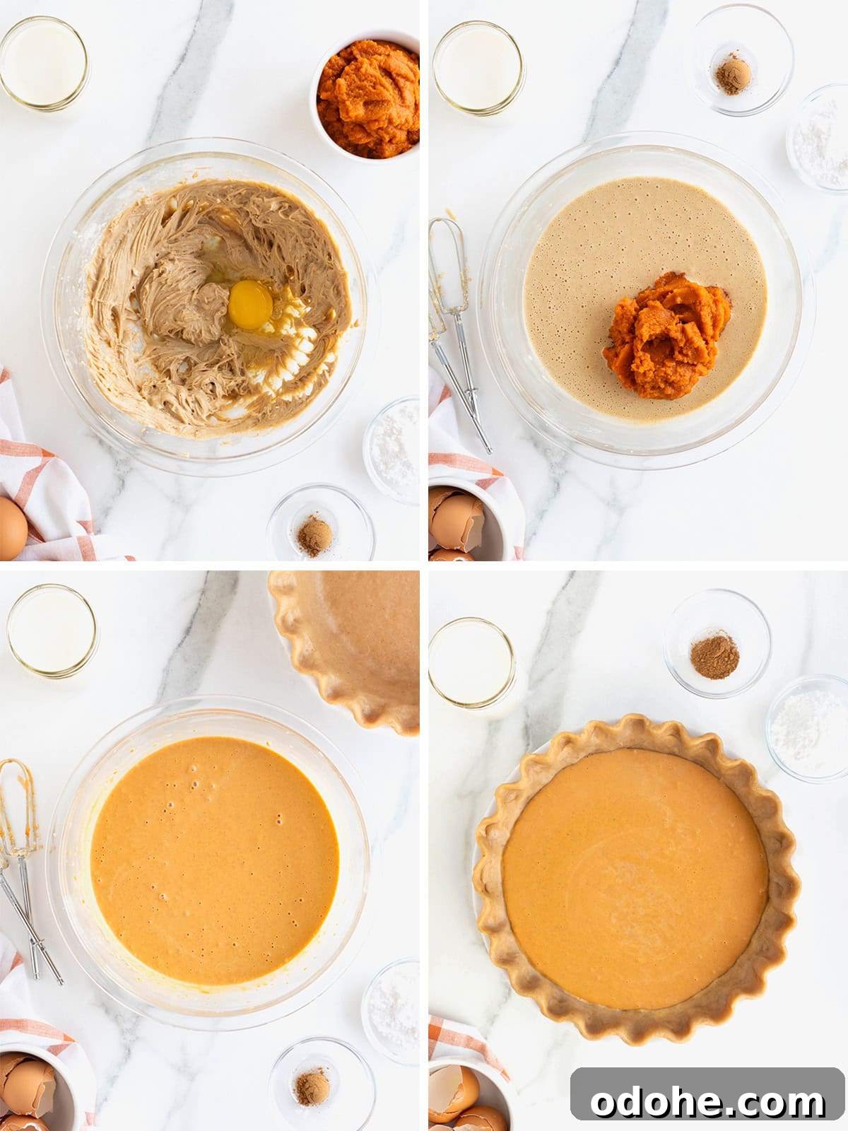 Creamy Pumpkin Pie Recipe: Classic Autumn Dessert Guide 10 Steps to make a pumpkin cream pie.