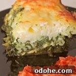 Pasta bake with spinach
