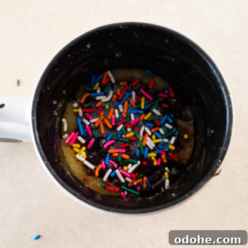 2 Minute Keto Vanilla Mug Cake
