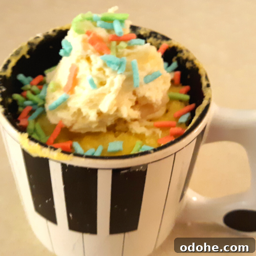 90 Second Keto White or Chocolate Mug Cake