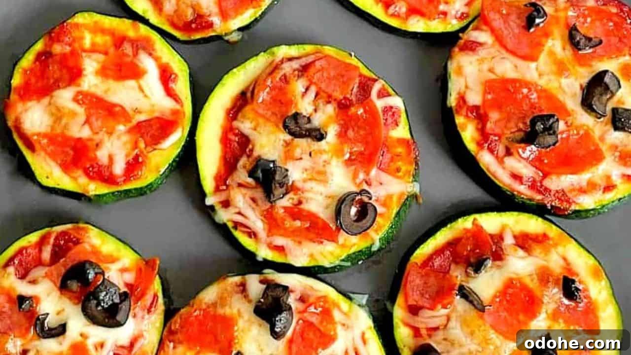 Air Fryer Zucchini Pizza Bites