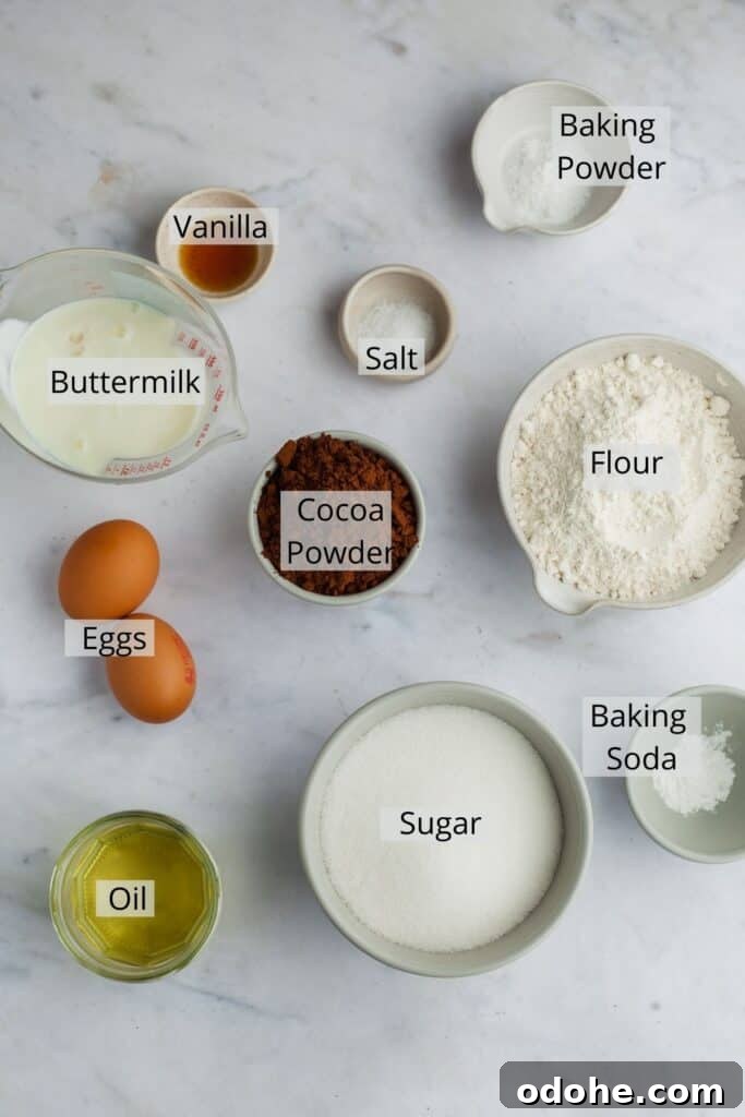 Ingredients needed for Oreo Drip Cake