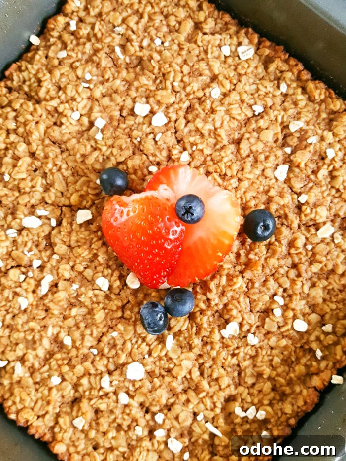 Quick-Bake Oatmeal Casserole with Rolled Oats 5 Simple & Basic Baked Oatmeal Recipe - Naturally gluten free, sweetened with brown sugar, perfectly spiced, & made with quick oats. Easy to make & perfect for a hearty breakfast! | Beat Bake Eat