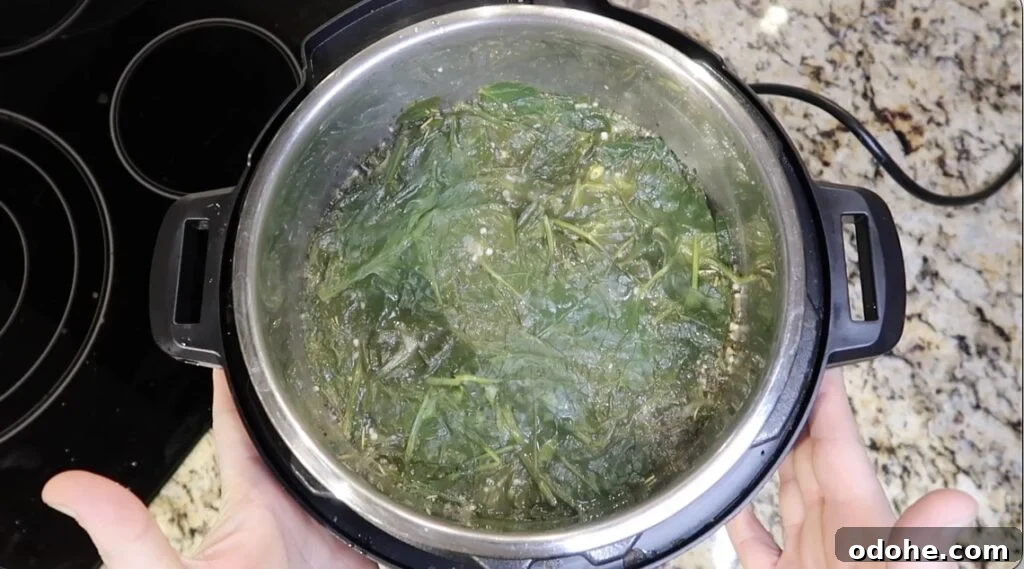 Soup after pressure cooking