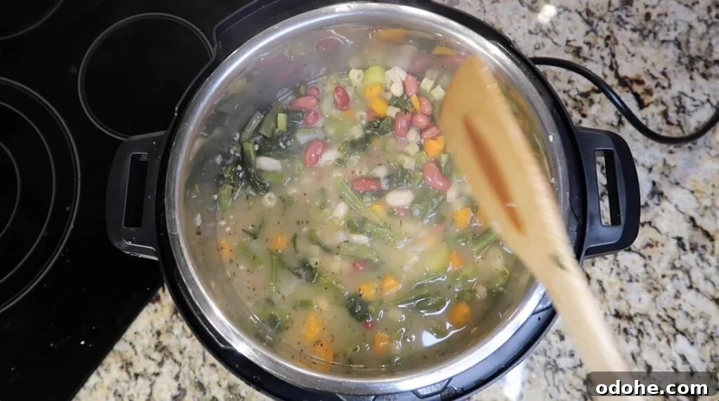 Stirring soup