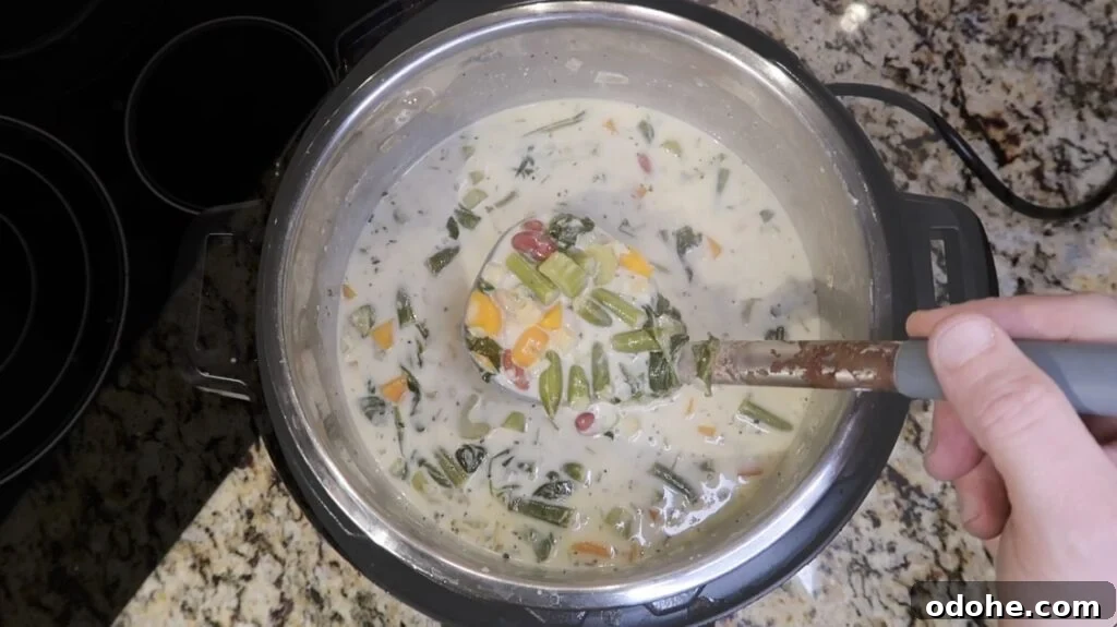 Ladle of soup