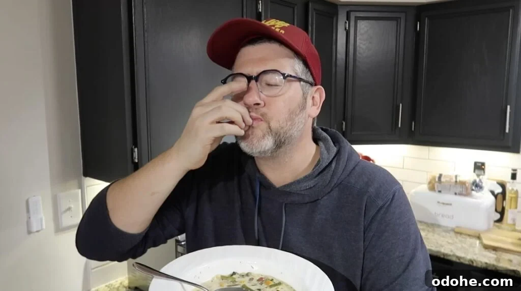 Man kissing fingers