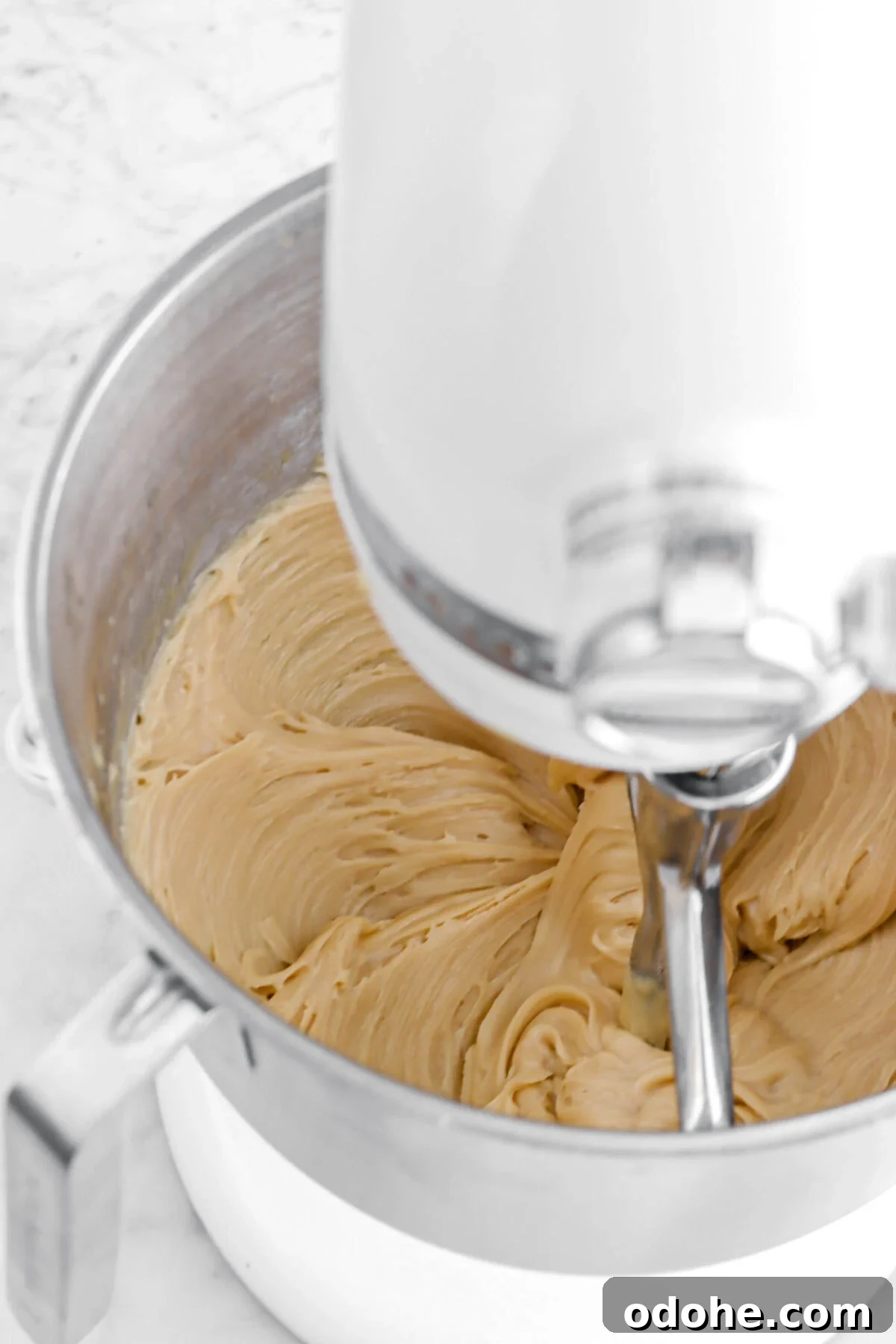 fudge in stand mixer.