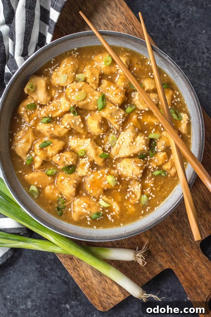 40 Whole30 Instant Pot Meals for Quick, Real-Food Dinner Ideas 10 This Whole30 instant pot sesame chicken recipe is the easy button when it comes to making a healthy weeknight dinner. It's paleo, gluten free, dairy free, and only has a 15 minute cook time. This quick take out fake out sesame chicken will be a family favorite, or a perfect meal prep recipe! #whole30instantpot #paleoinstantpot #whole30sesamechicken #paleosesamechicken #instantpotsesamechicken