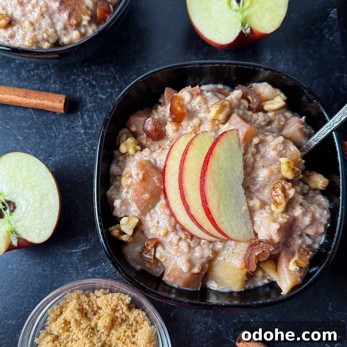 crockpot steel cut oats with apples
