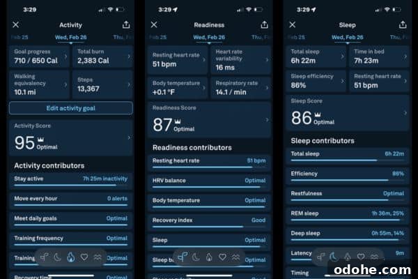 I Wore the Oura Ring Gen 4 for a Year: What Truly Improved My Sleep and Recovery 2 Oura Ring Gen 4 sleep tracking app screenshot