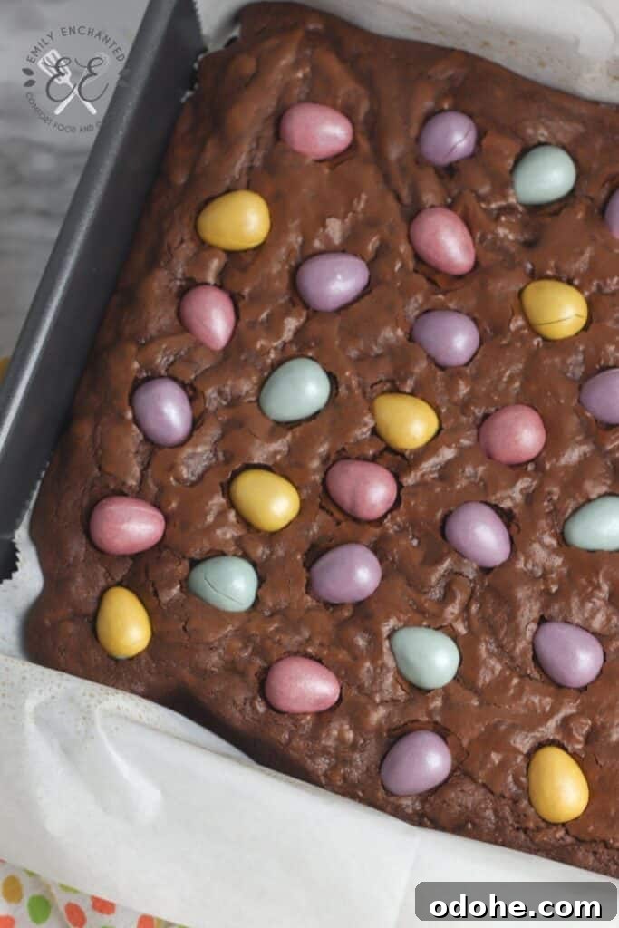 Easter Chocolate Brownies Easter Chocolate Brownies