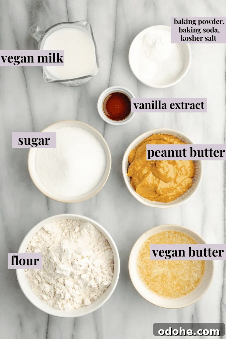 This delicious vegan peanut butter cake recipe is quick and easy to make, bursting with flavor, and the perfect treat with coffee or ice cream Ingredients for peanut butter cake