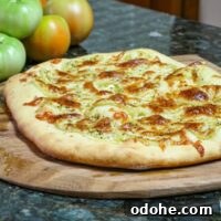green tomato pizza