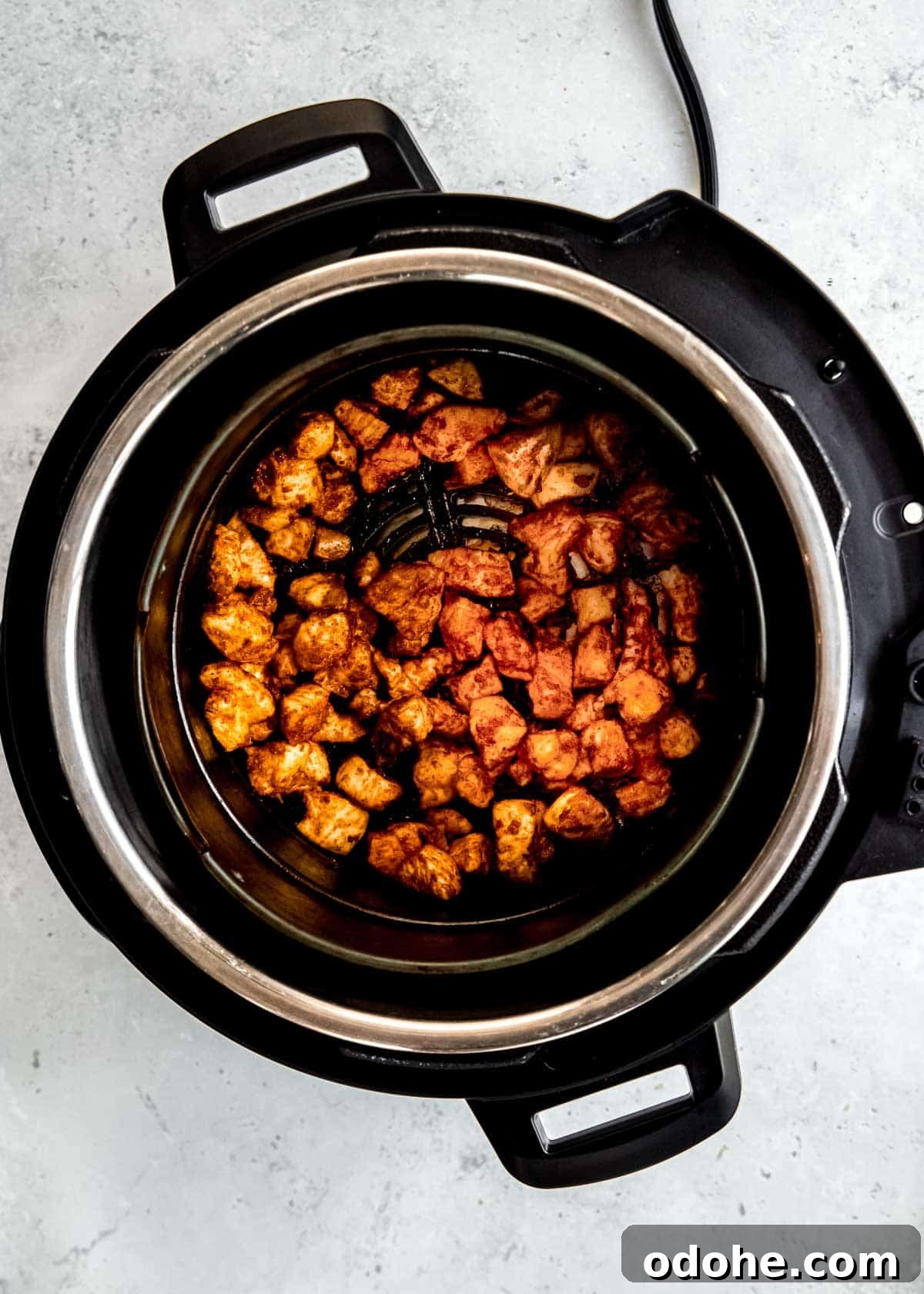 Cilantro Lime Chicken Bites for Air Fryer: Quick & Flavorful 7 cooked cilantro lime chicken bites in the air fryer