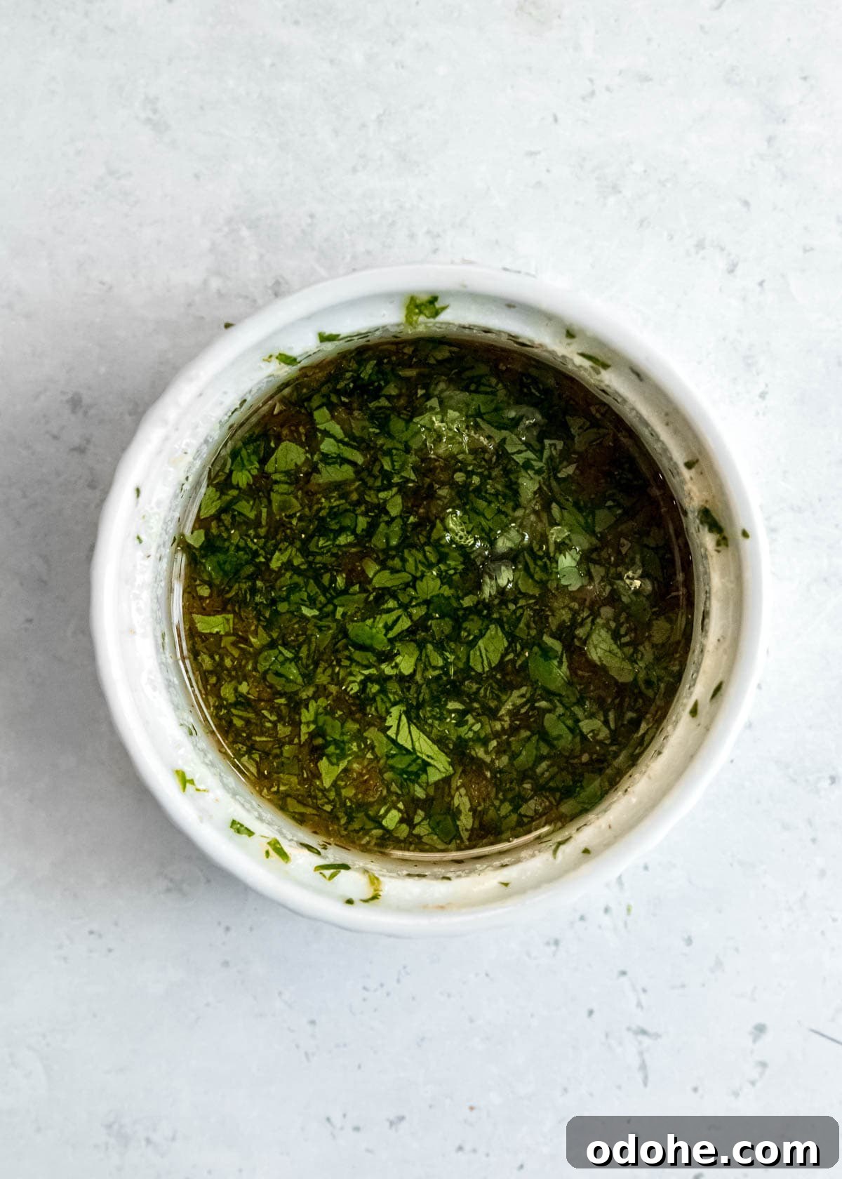 Cilantro Lime Chicken Bites for Air Fryer: Quick & Flavorful 8 cilantro lime sauce in white bowl