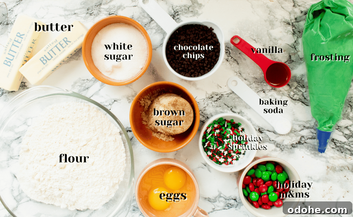 Festive Christmas Cookie Cake Recipe for Holiday Parties 4 ingredients for cookie cake