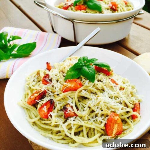 Roast Tomato, Chicken & Homemade Pesto Pasta Recipe 3 This "chicken, roast tomatoes & homemade pesto pasta" is a must-try recipe, a delightful and satisfying dish for all ages.