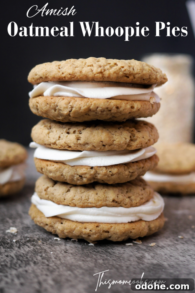 Amish Oatmeal Whoopie Pies Recipe — Soft Spiced Sandwich Cookies 9 img 5292 8