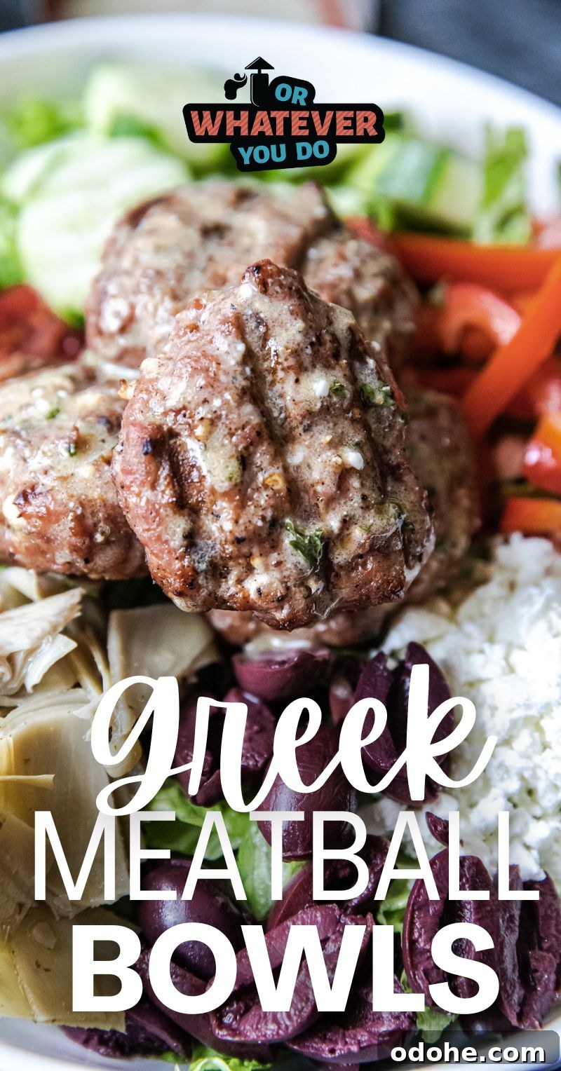 Greek Meatball Bowls
