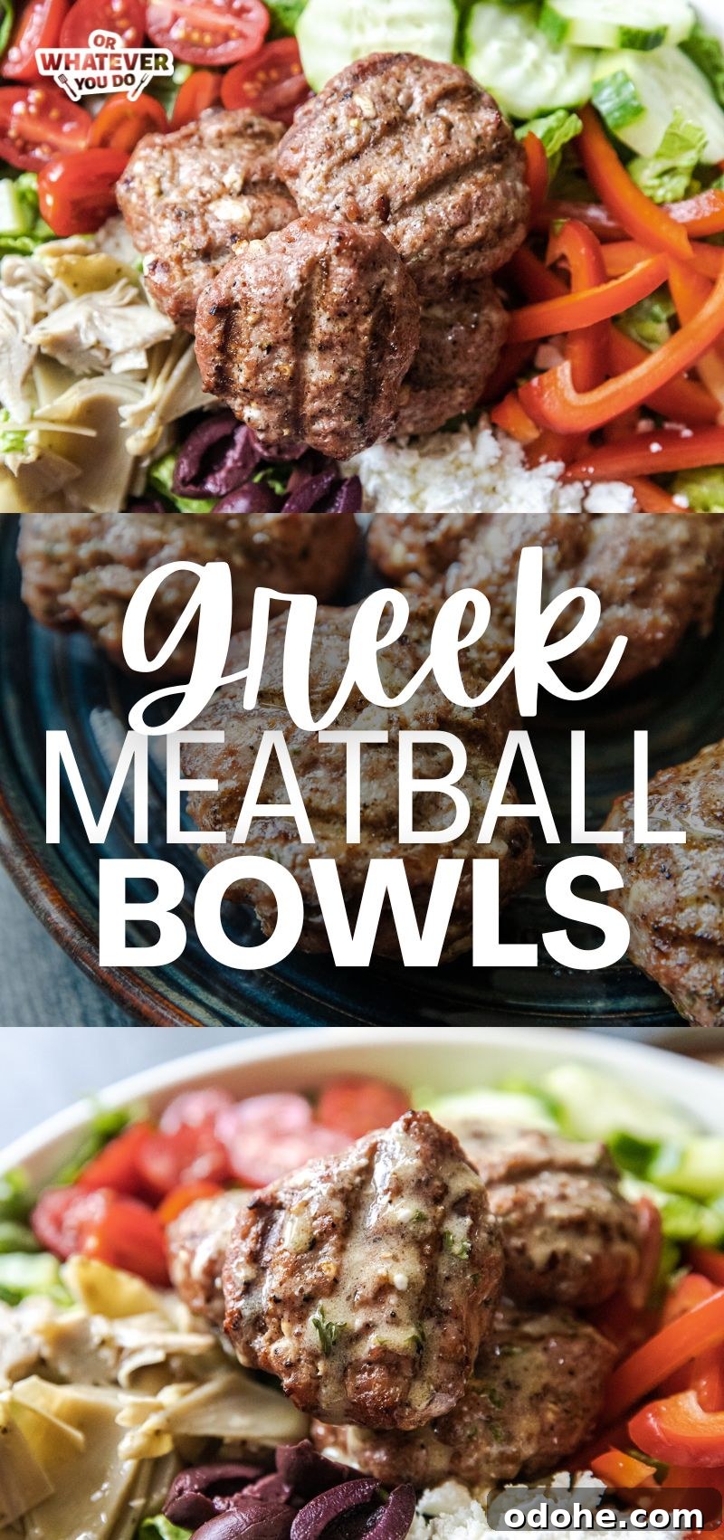 Greek Meatball Bowls