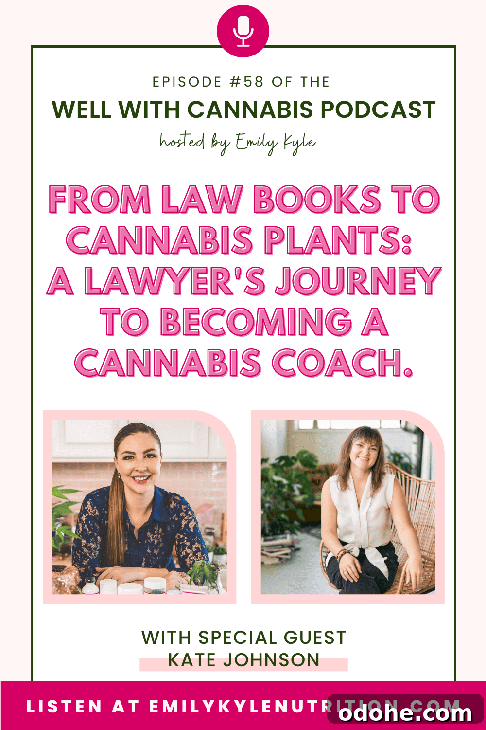 A picture of Kate Johnson, a guest on the Well With Cannabis podcast.