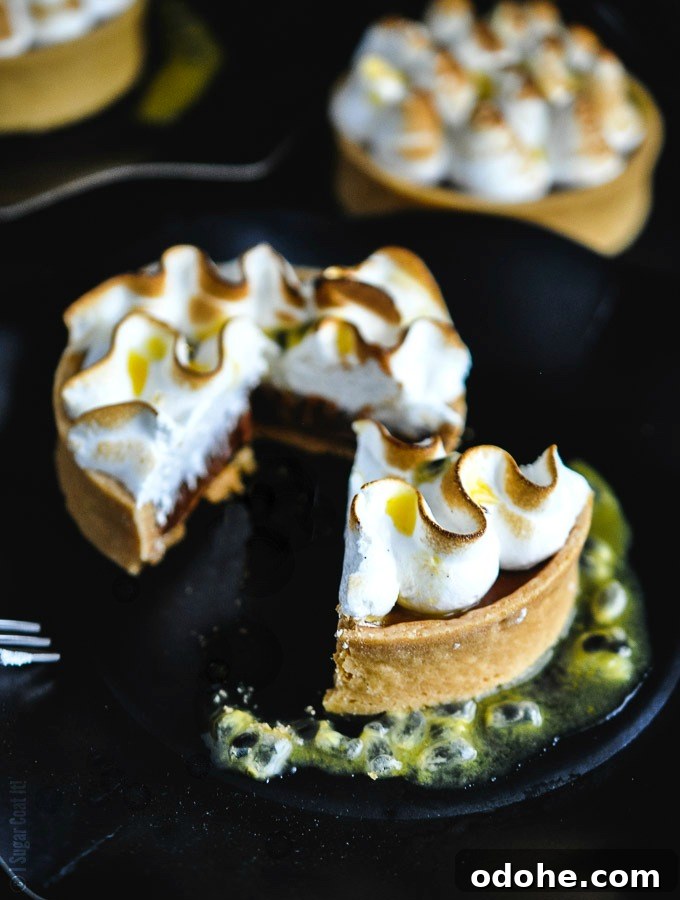 Milk Chocolate and Passion Fruit Ganache Tarts 4 Milk Chocolate Passion Fruit Ganache Tarts