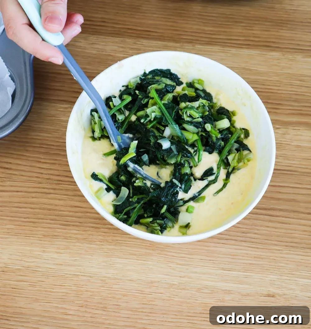 add in the spinach