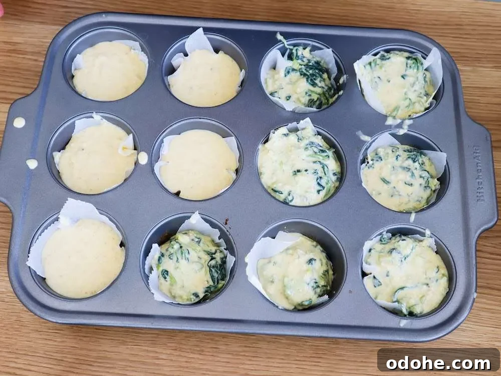 place into muffin cups