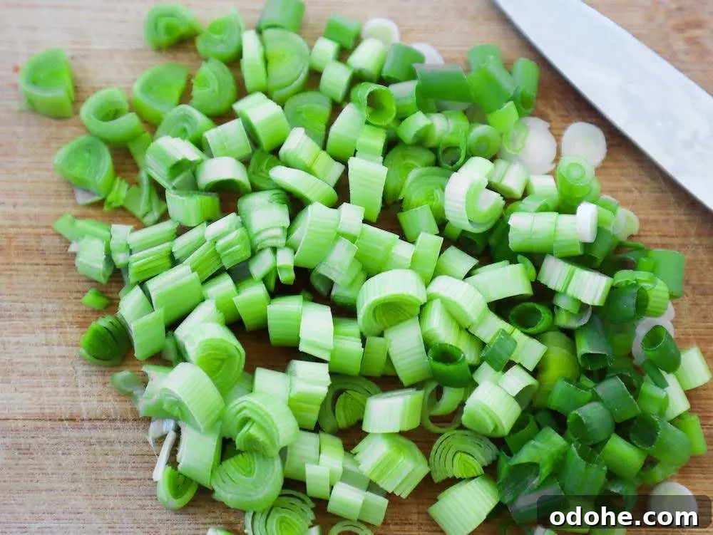chop the scallions