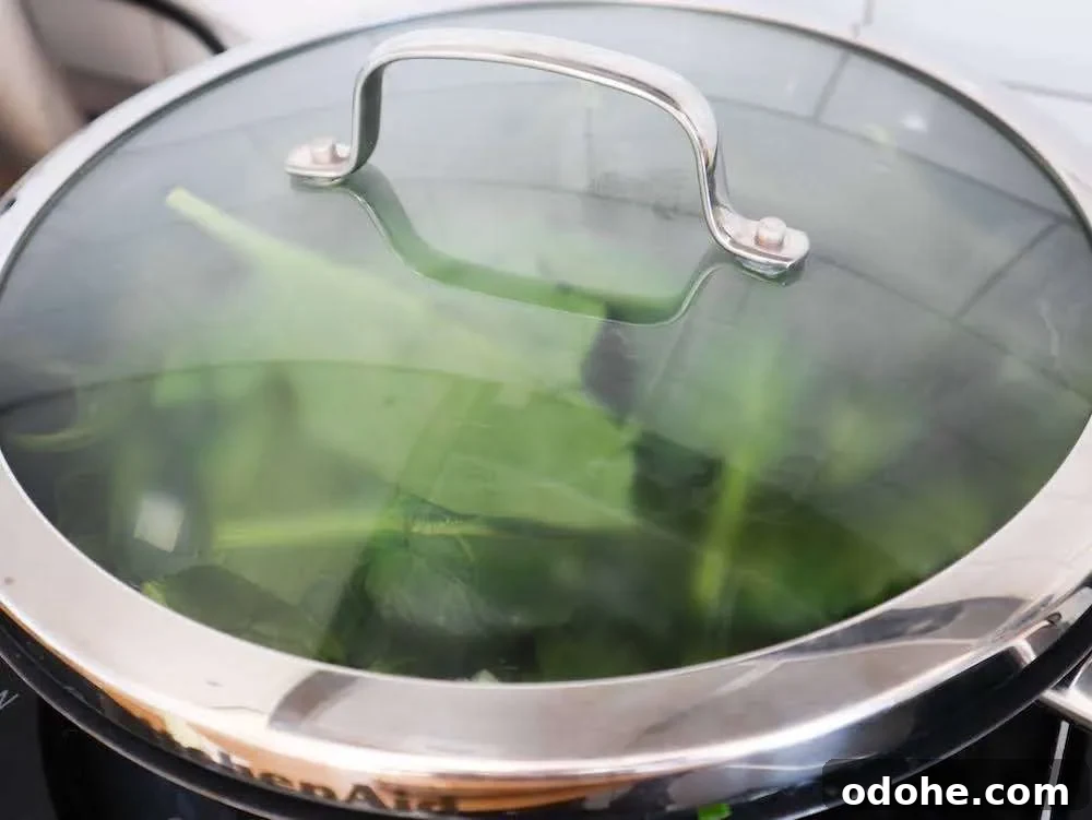 saute spinach