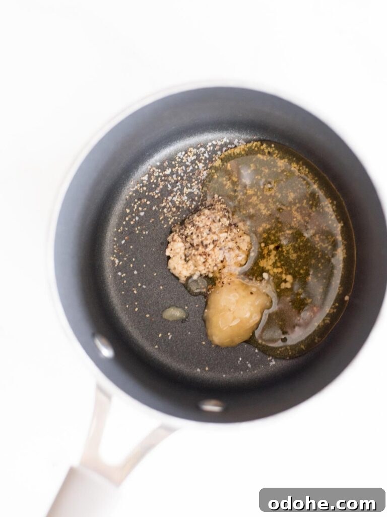 Sticky-Sauce Chicken Meatballs with Sweet Glaze 14 garlic, ginger, salt, pepper, and honey in a saucepan