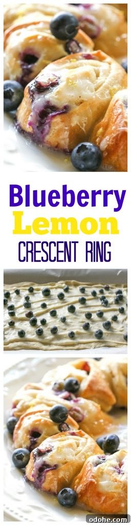 Blueberry Lemon Crescent Ring