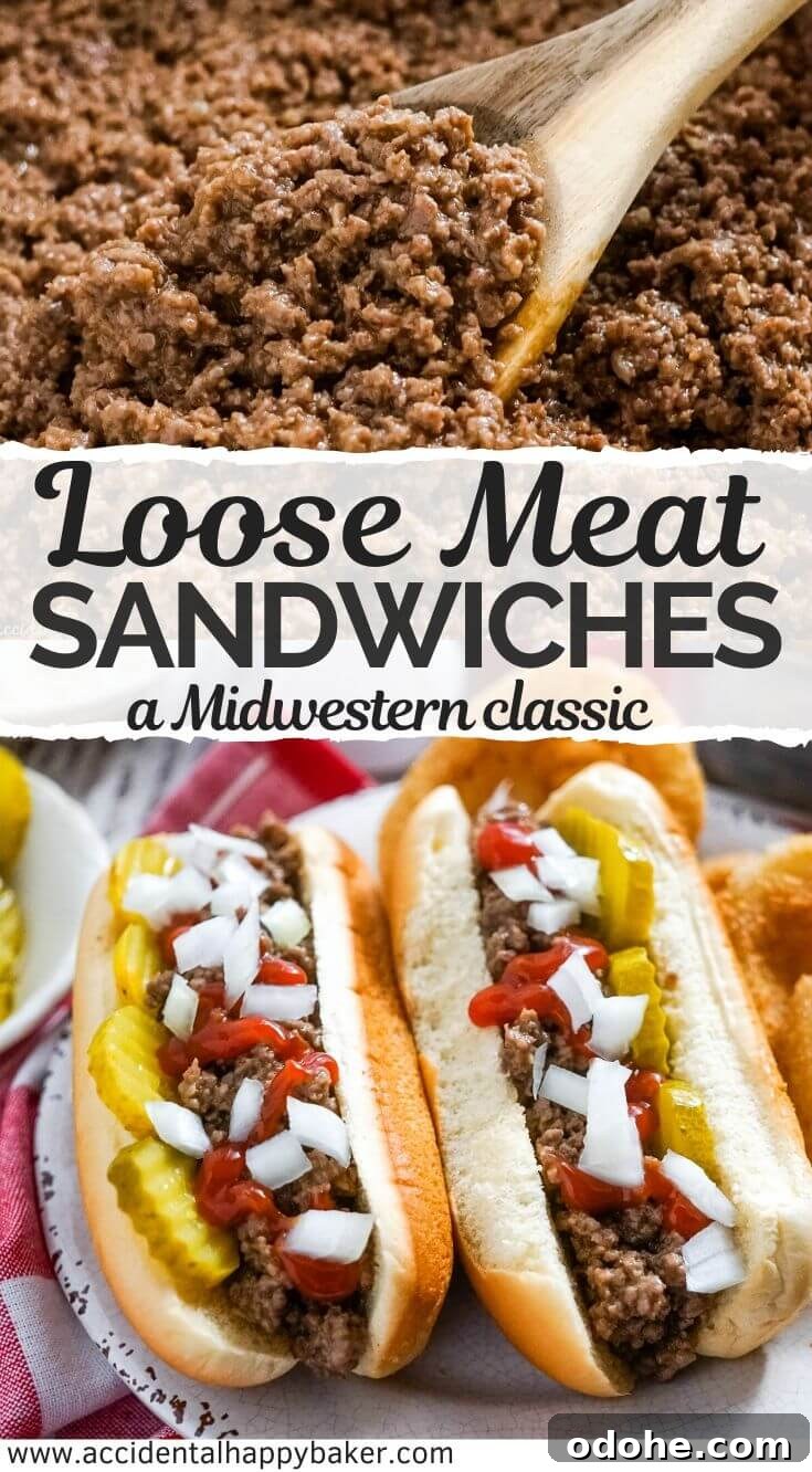 Juicy Midwestern Loose Meat Sandwich Recipe for Classic Burgers 11 Classic Midwestern loose meat sandwiches simmered in a savory sauce made with spices, beef consomme and Worcestershire sauce.