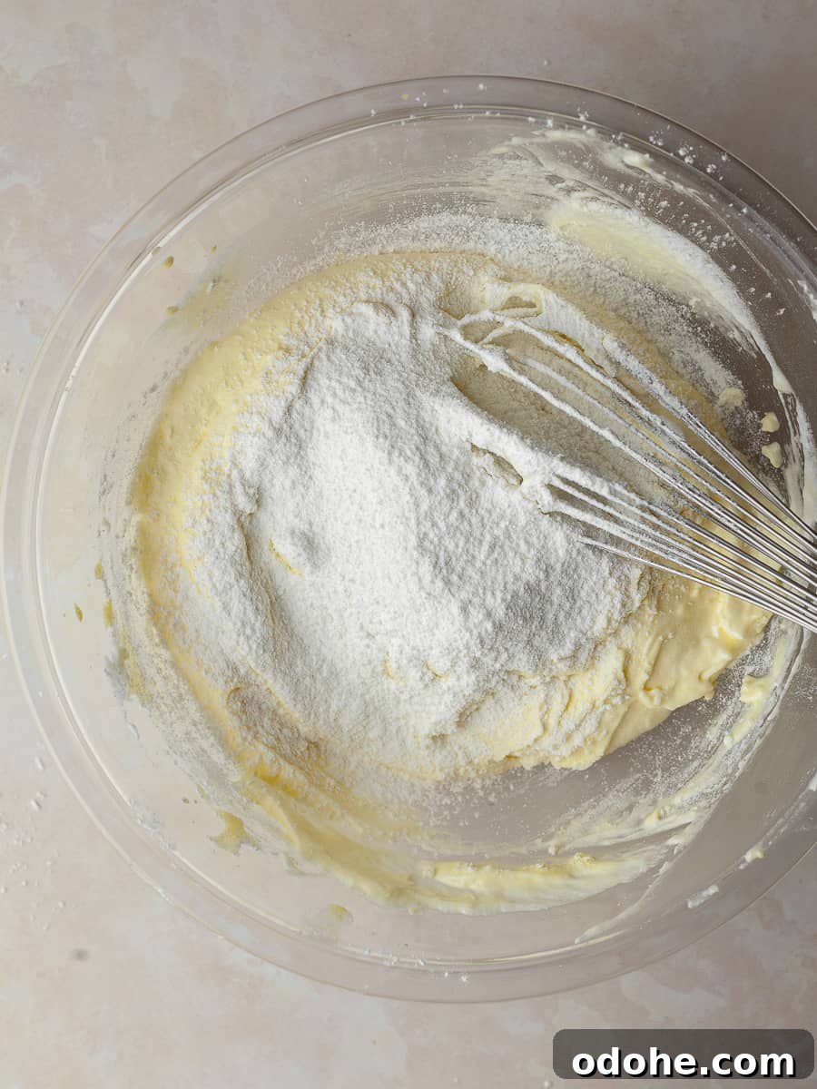 batter ready for piping