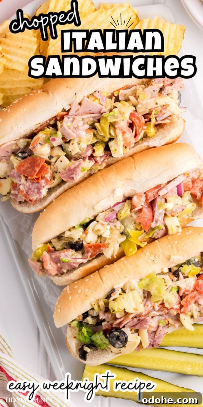 Crispy Chopped Italian Sandwich + Fix for Soggy Buns 15 Chopped Italian Sandwich on hoagies