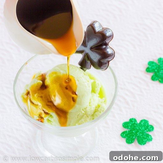 Green Lemon Cheesecake Ice Cream with Whiskey Syrup (5 & 2 Ingredients) 7 5-Ingredient Green Lemon Cheesecake Ice Cream and 2-Ingredient Whisky Syrup | Low-Carb, So Simple