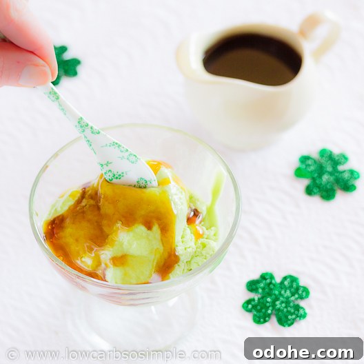 Green Lemon Cheesecake Ice Cream with Whiskey Syrup (5 & 2 Ingredients) 8 5-Ingredient Green Lemon Cheesecake Ice Cream and 2-Ingredient Whisky Syrup | Low-Carb, So Simple