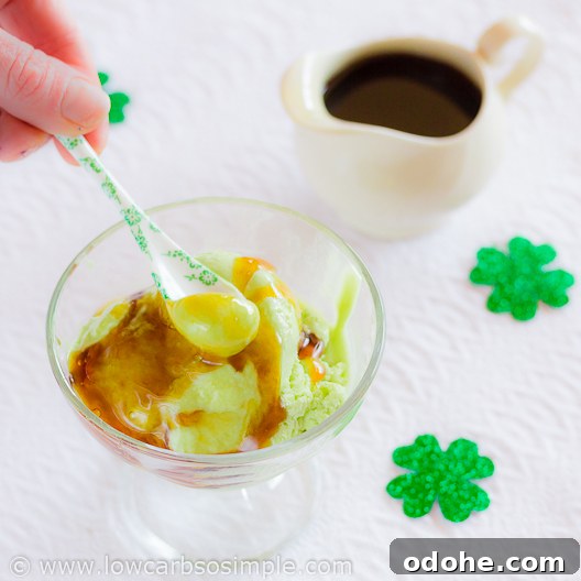 Green Lemon Cheesecake Ice Cream with Whiskey Syrup (5 & 2 Ingredients) 9 5-Ingredient Green Lemon Cheesecake Ice Cream and 2-Ingredient Whisky Syrup | Low-Carb, So Simple